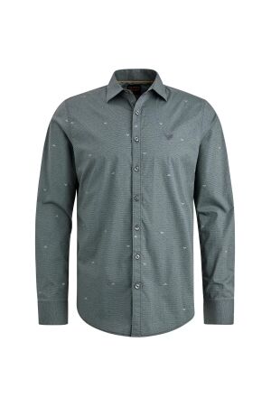 PME Legend Long Sleeve Shirt Print On Poplin 9139 Black onyx