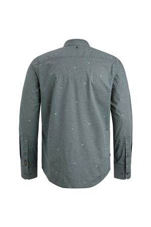 PME Legend Long Sleeve Shirt Print On Poplin 9139 Black onyx