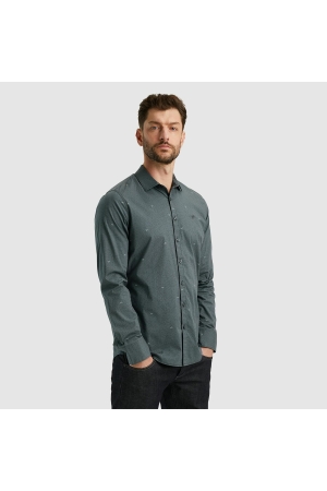 PME Legend Long Sleeve Shirt Print On Poplin 9139 Black onyx