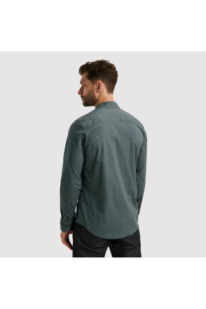 PME Legend Long Sleeve Shirt Print On Poplin 9139 Black onyx
