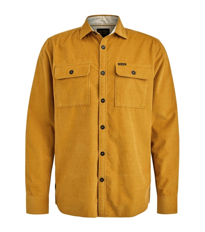 PME Legend Long Sleeve Shirt Fine Waffle Cord 1119 Buckthorne brown