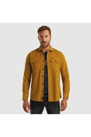 PME Legend Long Sleeve Shirt Fine Waffle Cord 1119 Buckthorne brown
