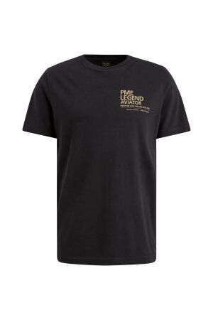PME Legend Short sleeve r-neck single jersey 9139 Black onyx