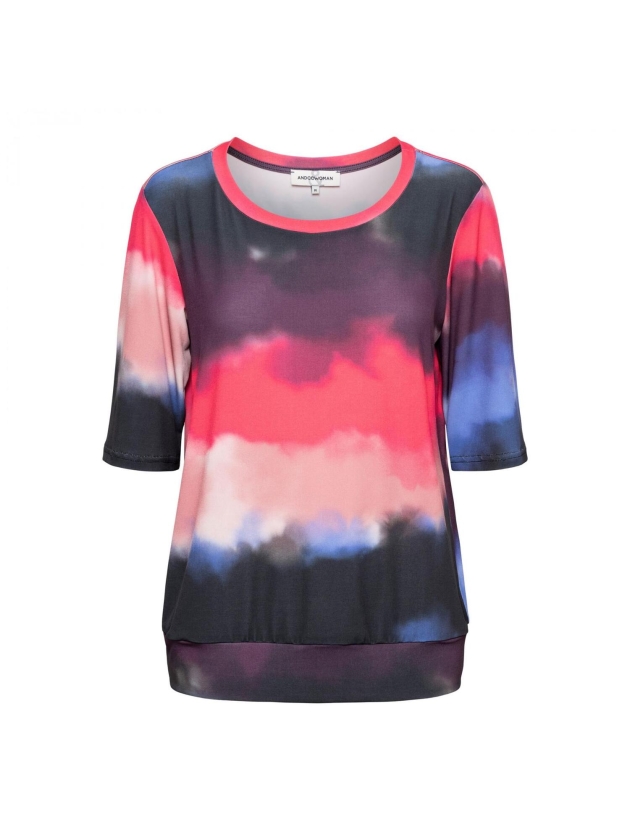 Co Woman LUCILLE WATERCOLOR LINE 45085 s-pink multi
