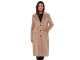 Rino en Pelle Long single breasted coat 490 sand