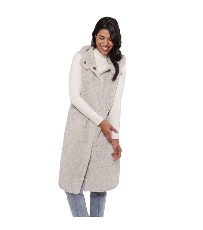 Rino en Pelle Hooded waistcoat 9030 birch