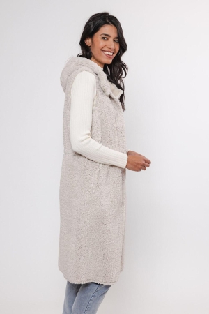 Rino en Pelle Hooded waistcoat 9030 birch