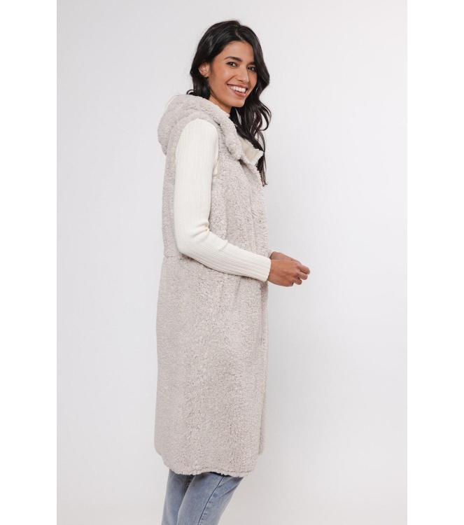 Rino en Pelle Hooded waistcoat 9030 birch