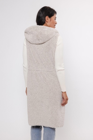 Rino en Pelle Hooded waistcoat 9030 birch