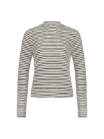 NUKUS Herning Top Stripe 114 offwhite/black