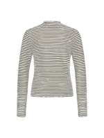 NUKUS Herning Top Stripe 114 offwhite/black