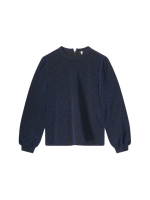 Summum Woman Top Lurex Jersey Bonded 460 Royal Blue