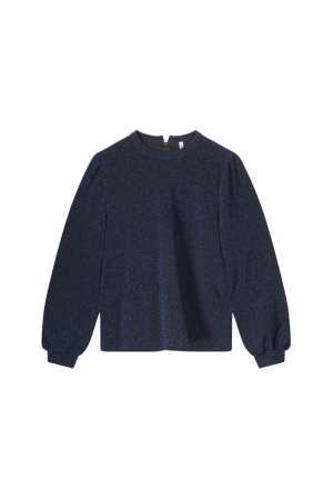 Summum Woman Top Lurex Jersey Bonded 460 Royal Blue