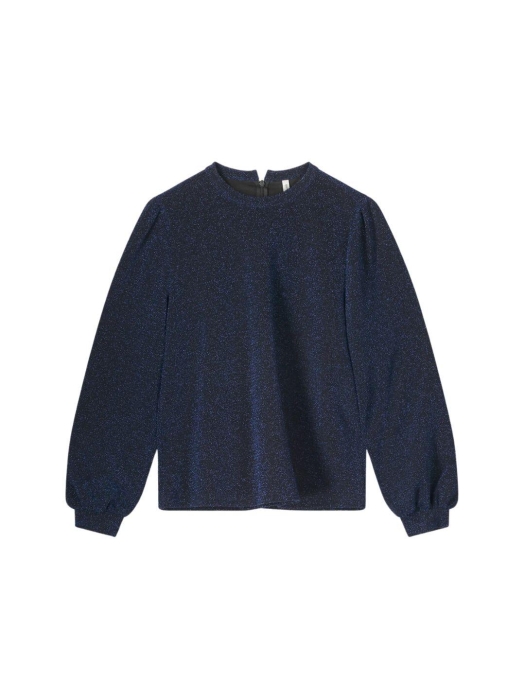 Summum Woman Top Lurex Jersey Bonded 460 Royal Blue