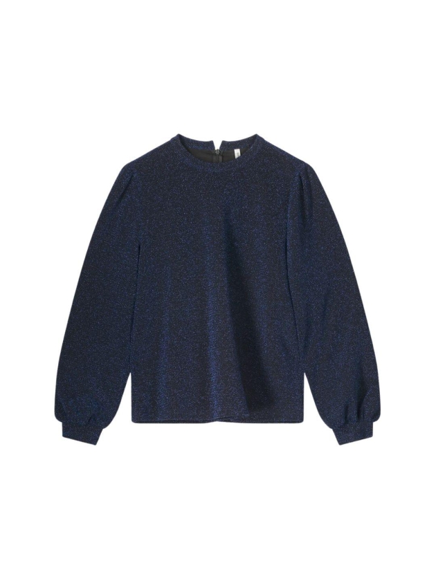 Summum Woman Top Lurex Jersey Bonded 460 Royal Blue