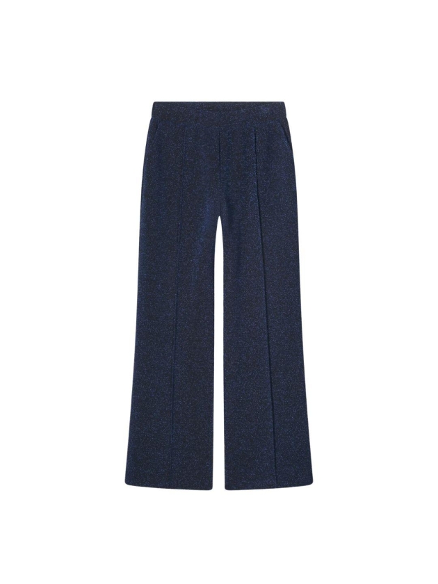 Summum Woman Pants Lurex Jersey Bonded 460 Royal Blue