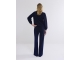 Summum Woman Pants Lurex Jersey Bonded 460 Royal Blue