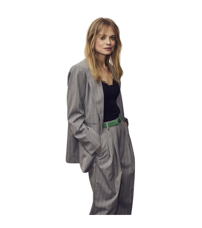 Co Couture PricillaCC Pin Wide Long Pant 138 Light Grey