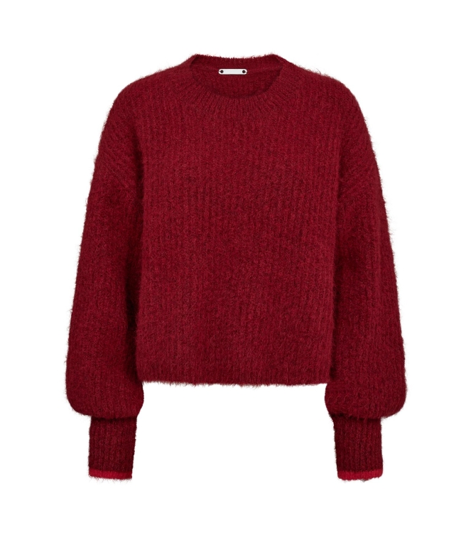 Co Couture CoralieCC Crop Rib O-Knitt 60 Heart