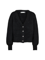 Co Couture CoralieCC Button Rib Knitt 96 Black