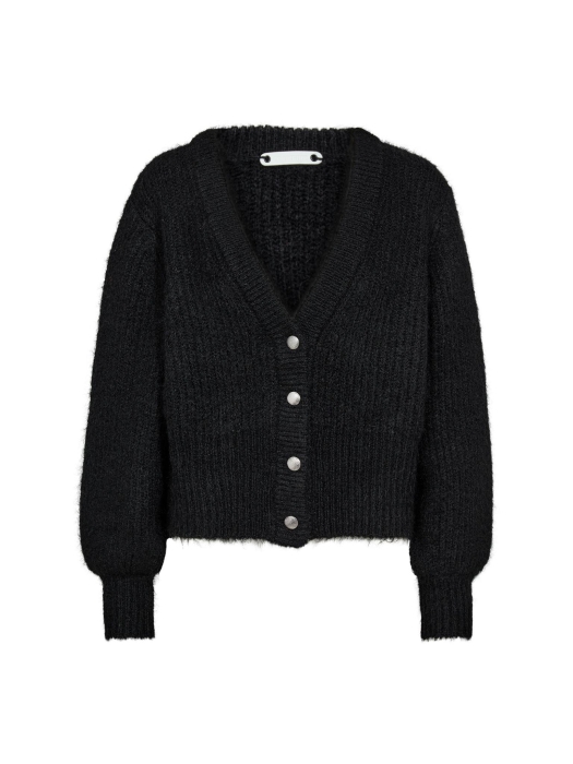 Co Couture CoralieCC Button Rib Knitt 96 Black