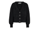 Co Couture CoralieCC Button Rib Knitt 96 Black