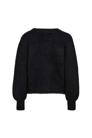 Co Couture CoralieCC Button Rib Knitt 96 Black