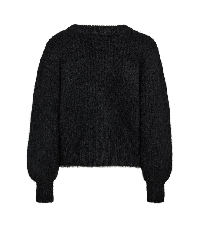 Co Couture CoralieCC Button Rib Knitt 96 Black