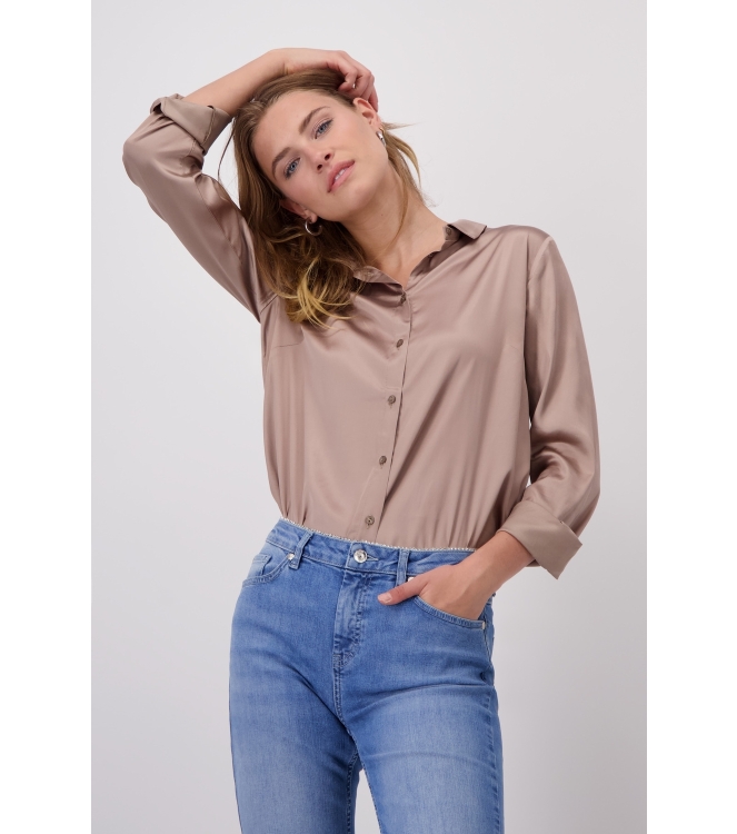 Monari Bluse 553 Milk chocolate gem