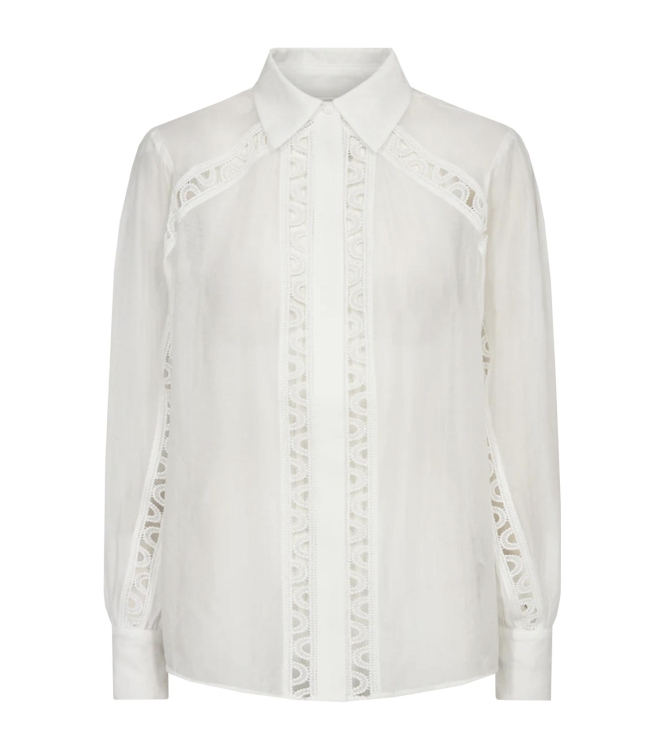 Copenhagen Muse Shirt with lace band Jet Stream