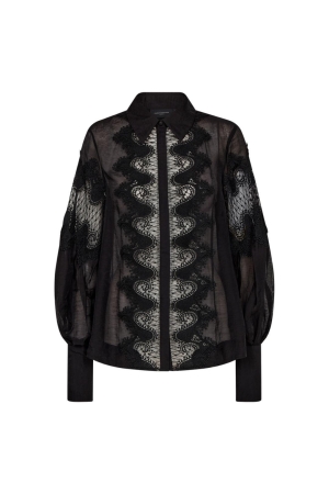 Copenhagen Muse Shirt w lace Black