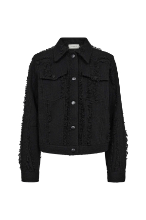 Copenhagen Muse Bucle jacket w pocket Black