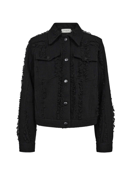 Copenhagen Muse Bucle jacket w pocket Black