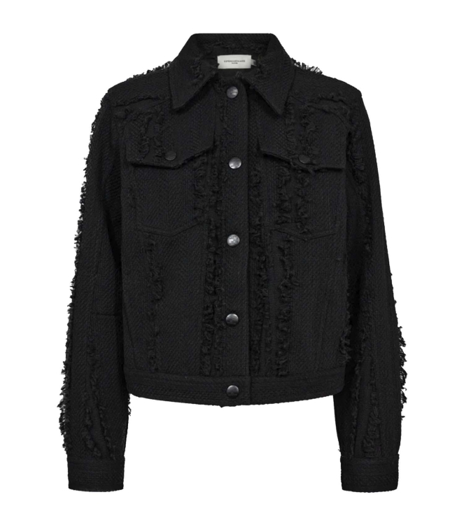 Copenhagen Muse Bucle jacket w pocket Black