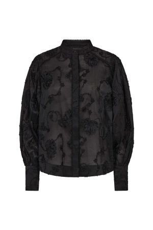 Copenhagen Muse Shirt with lace Black