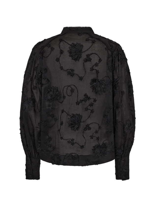 Copenhagen Muse Shirt with lace Black