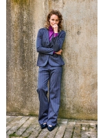 Kyra trousers herringbone 430 deep blue