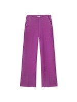 Kyra trousers sidezipper structured jersey 540 orchid