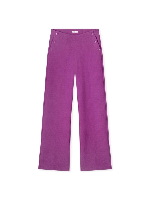 Kyra trousers sidezipper structured jersey 540 orchid
