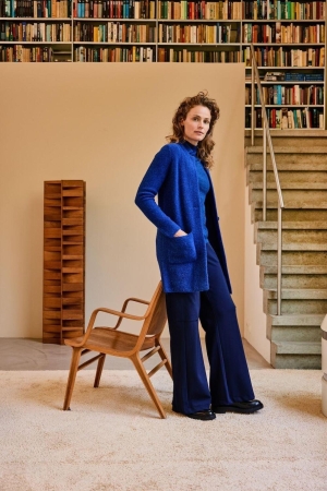 Kyra midi wool blend cardigan 431 royal blue