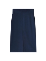 Kyra midi skirt slit 430 deep blue