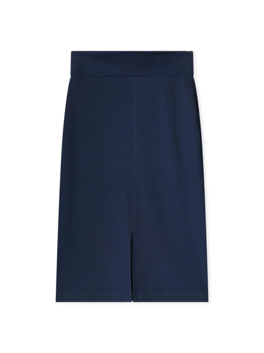 Kyra midi skirt slit 430 deep blue