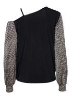 ZIP73 Top A-symm. graphic Zwart/Champ