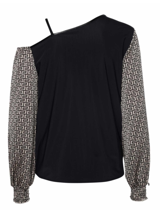 ZIP73 Top A-symm. graphic Zwart/Champ