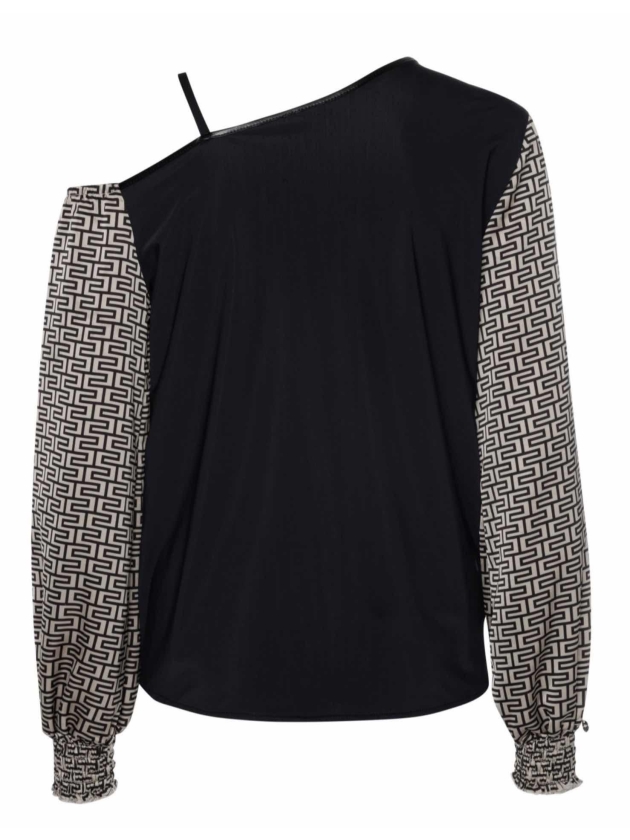 ZIP73 Top A-symm. graphic Zwart/Champ