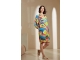 Kyra dress balloon sleeve multi print 415 blue lagoon
