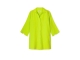 Kyra blouse 3/4 sleeve solid linen 357 cyber lime