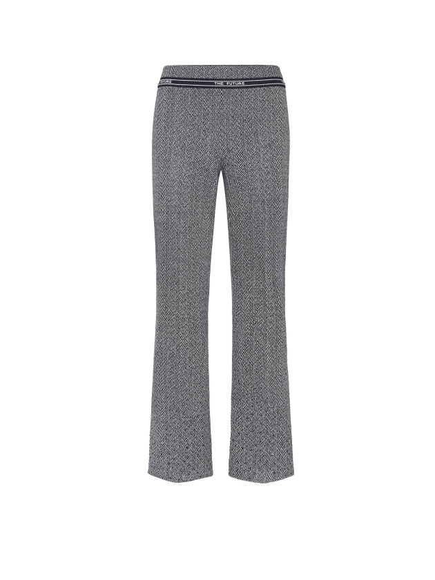 Cambio Faith mit strassdetail 813 Black creme herringbone