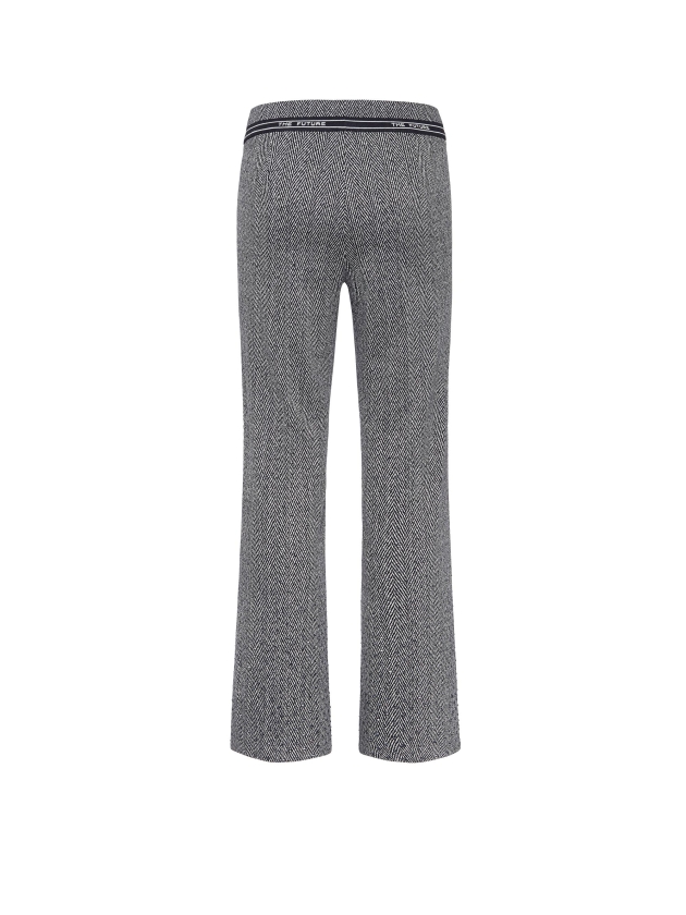 Cambio Faith mit strassdetail 813 Black creme herringbone