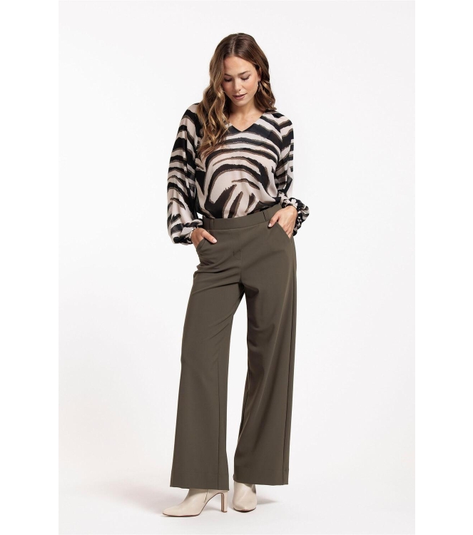 Studio Anneloes Elain zebra crepe top 1474 kit/ new army